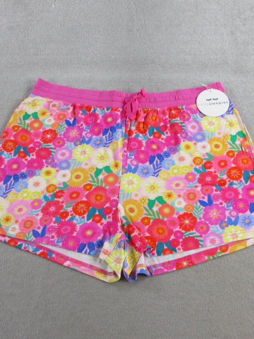 Little Sleepies Pajama Shorts Womens 2XL Mothers Day Floral Bamboo Lounge PJs